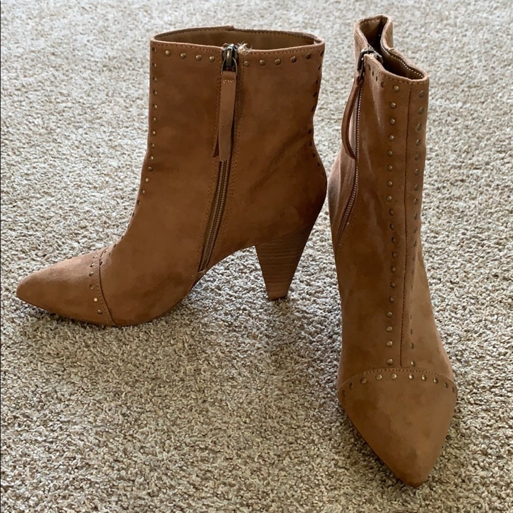 Studded Suede Boots